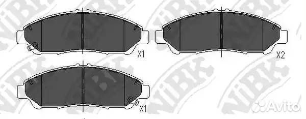 Колодки тормозные honda pilot 08/acura MDX 06- пер