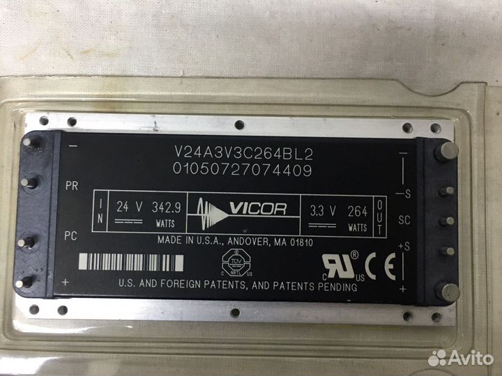 Преобразователь напряжения vicor 24v-3.3v