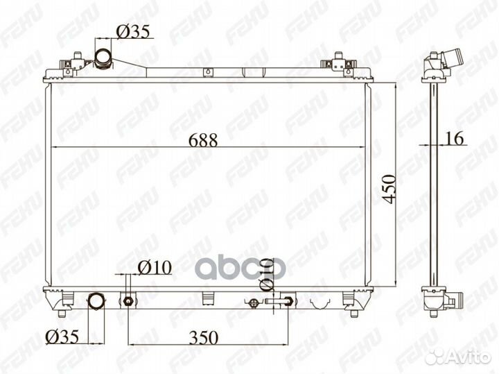 Радиатор охлаждения Suzuki Grand Vitara (05) 2