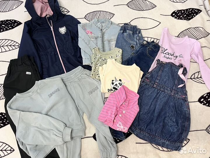 Пакет вещей на девочку рост 110