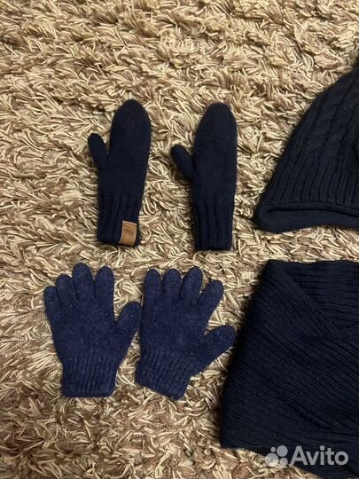 Набор шапка, шарф, варежки