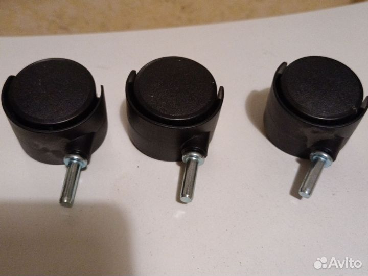 Колёсики для мебели 3 шт