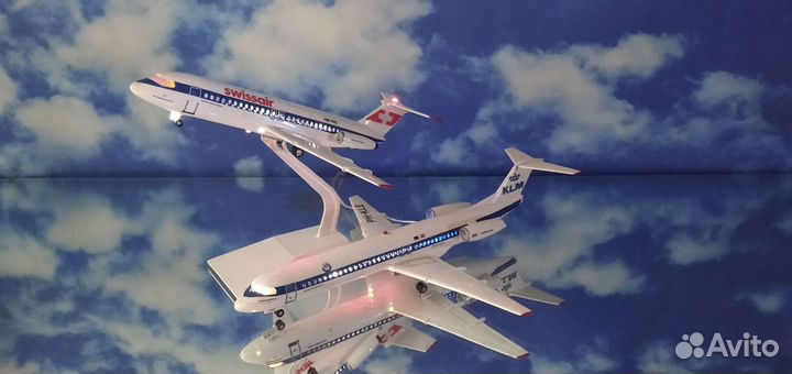 Модели самолётов Bac1-11иFokker100.Уникальные