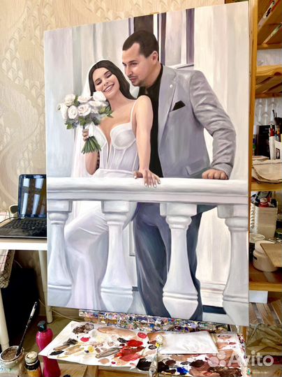 Портрет маслом на заказ. Ручная работа