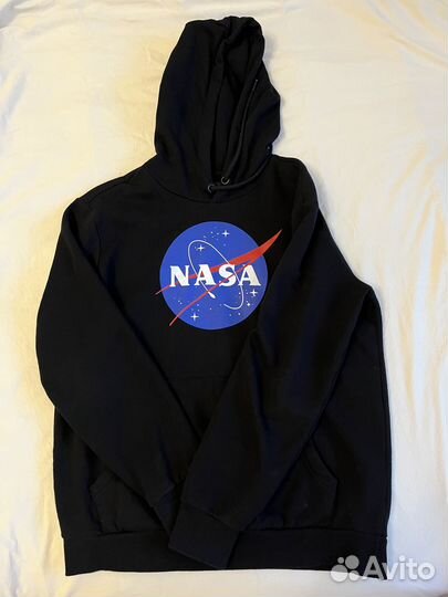 Худи/толстовка черная nasa