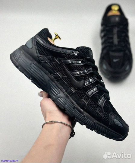 Элегантные черные кроссовки Nike P-6000