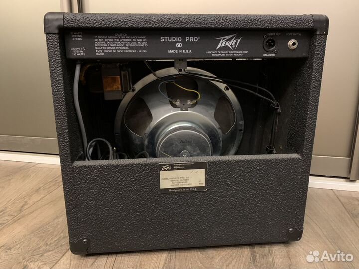 Гитарный комбоусилитель peavey studio PRO 60