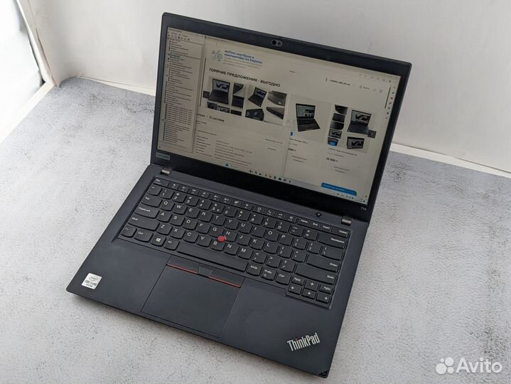 Тонкий ноутбук Lenovo ThinkPad T14 сенсорный