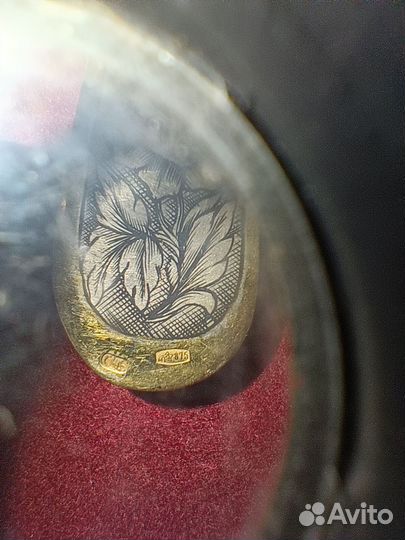 Десертные ложки Северная чернь серебро