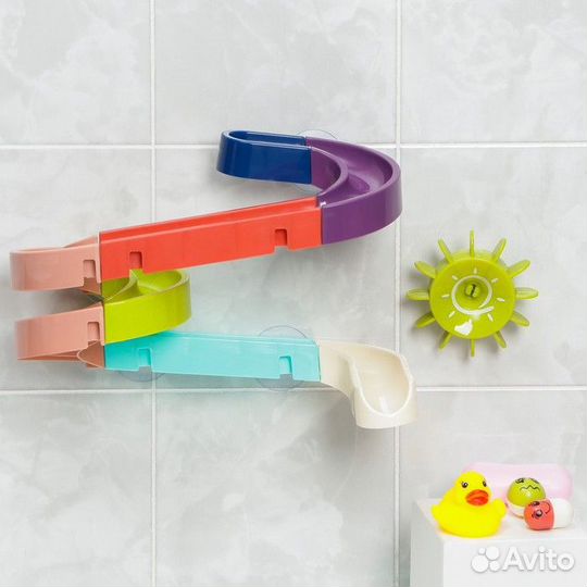 Игрушка водная горка для игры в ванной, конструкто
