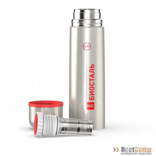 Термос Biostal NX-750Z 0,75л c узким горлом с сите