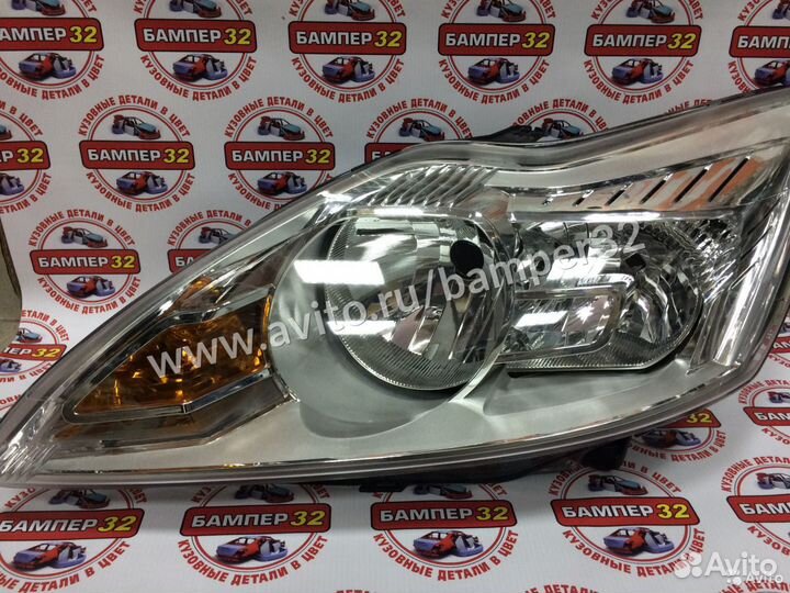 Фара Форд Фокус 2 левая 2008-2010 хром