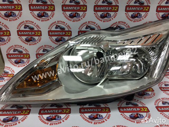 Фара Форд Фокус 2 левая 2008-2010 хром