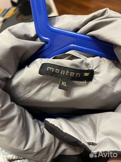 Пуховик черный monton