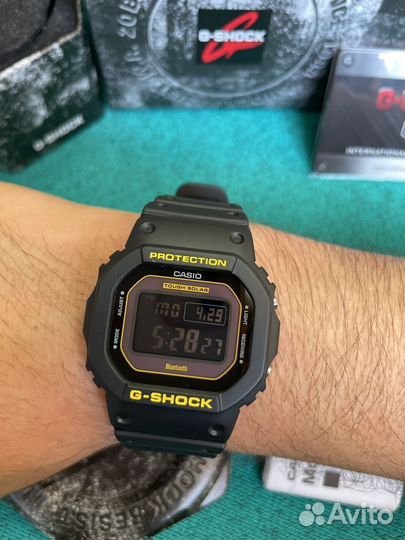 G-Shock GW-B5600CY-1E Rugged Square Black Yellow