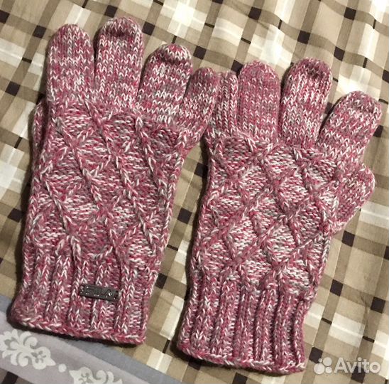 Перчатки вязаные женские