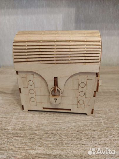 Копилка/шкатулка деревянная сундук