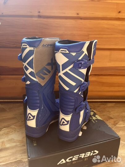 Мотоботы acerbis x-team blue/white