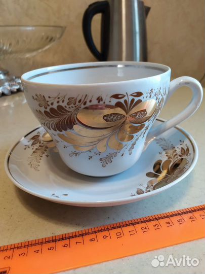 Чашка с блюдцем фарфор СССР