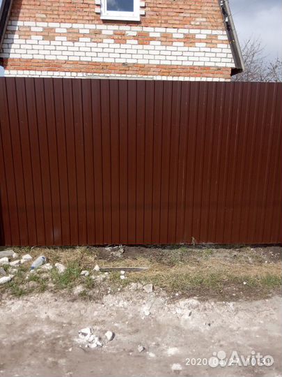 Забор из профнастила