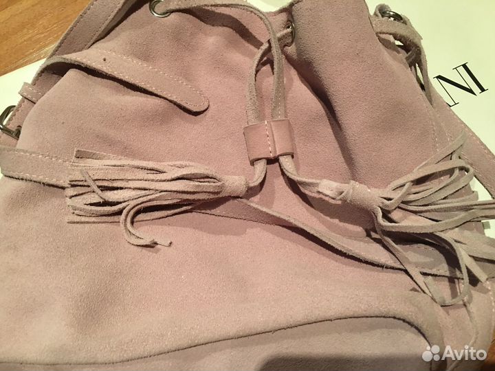 Сумка натуральная мягчайшая замша из Германии