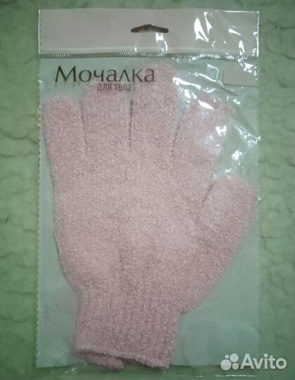 Мочалка-перчатка. Пилинг. Массаж. Скраб. Новая
