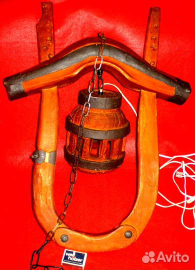 Винтажная люстра под дерево Оглобля Германия