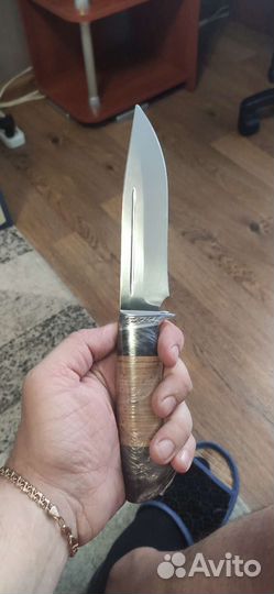 Нож Гепард сталь 95х18, рукоять венге, береста