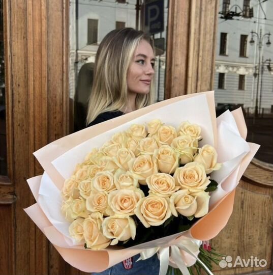 101 роза цветы