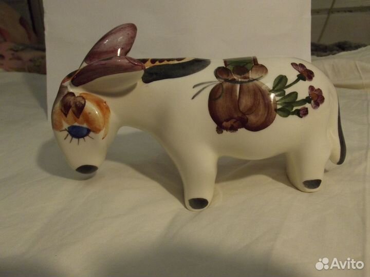 Статуэтка Грустный Ослик. Скульптор Крохина Ф.1960