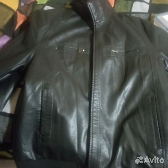 Кожаная куртка мужская пилот