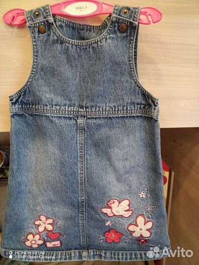 Джинсовые сарафаны 98-110