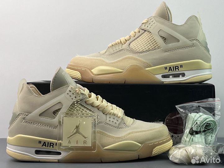 Off-White X Wmns Air Jordan 4 Retro SP Sail