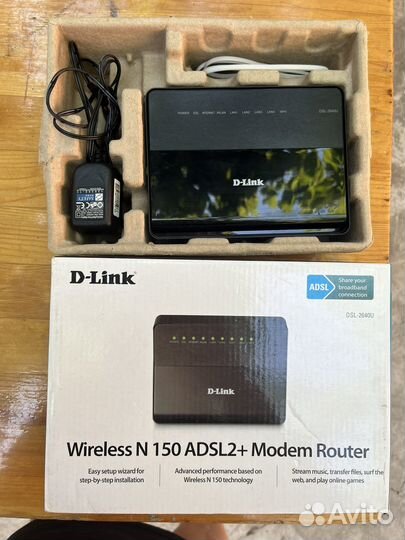 Модем роутер D-link wireliss N150 adsl2+