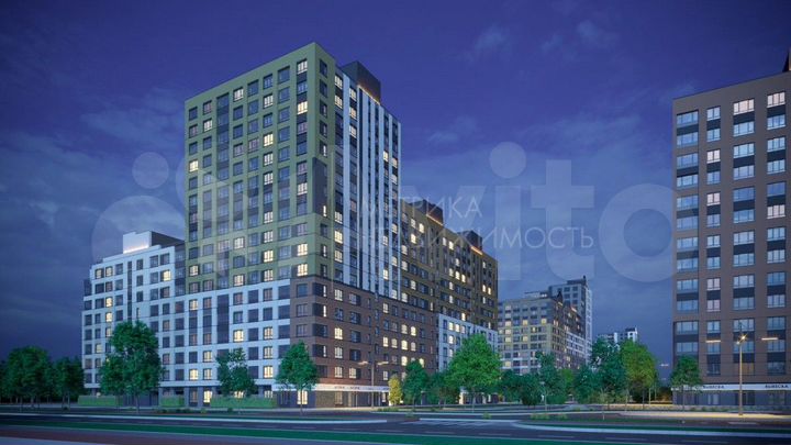 Квартира-студия, 30 м², 14/17 эт.