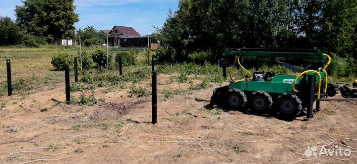 Винтовые сваи под ключ установка