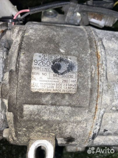 Компрессор кондиционера MR20DE Nissan Serena NC25