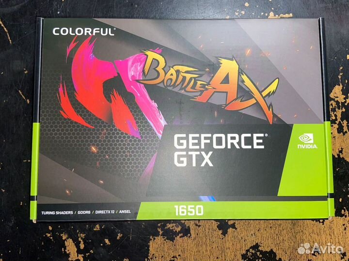 Новая видеокарта Colorful GeForce GTX 1650 4 гб
