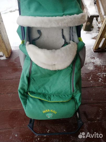 Детские санки коляска ника