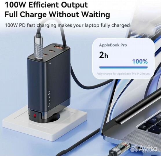 Кабель Type-C Type-С 100 Вт 1.20 м