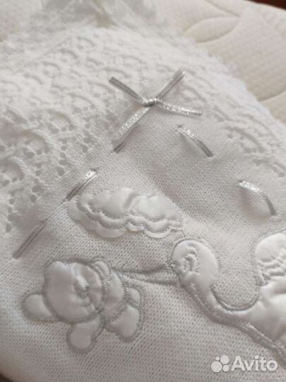 Плед детский вязаный