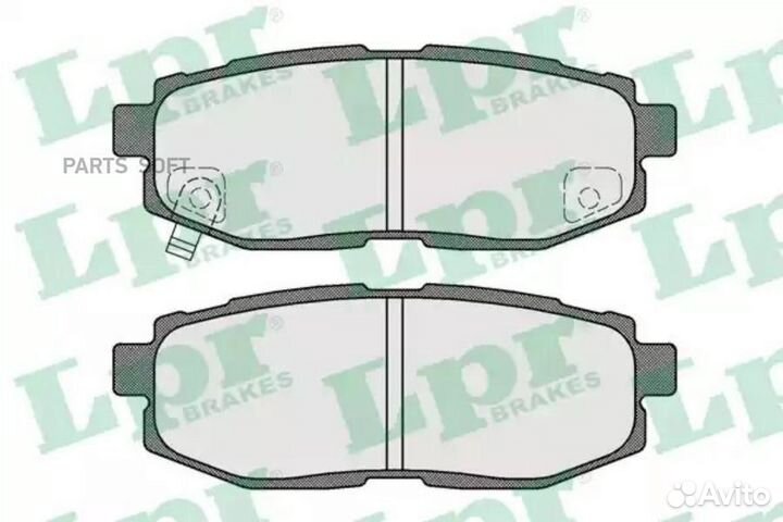 LPR 05P1577 Колодки тормозные subaru tribeca 3.0/3