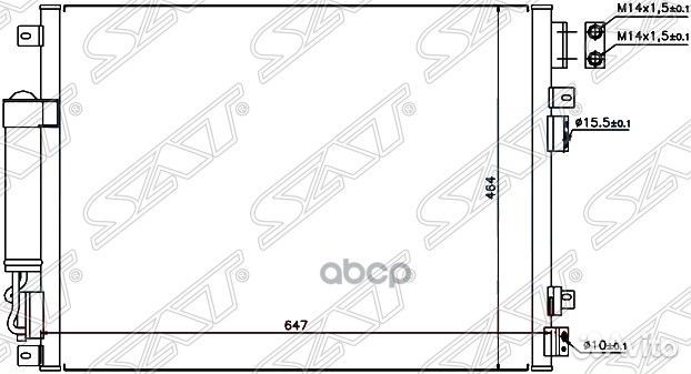 Радиатор кондиционера Chrysler 300C 04-11 / Dod