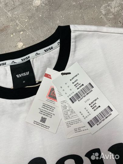 Evisu White T-Shirt Оригинал Футболка Новая