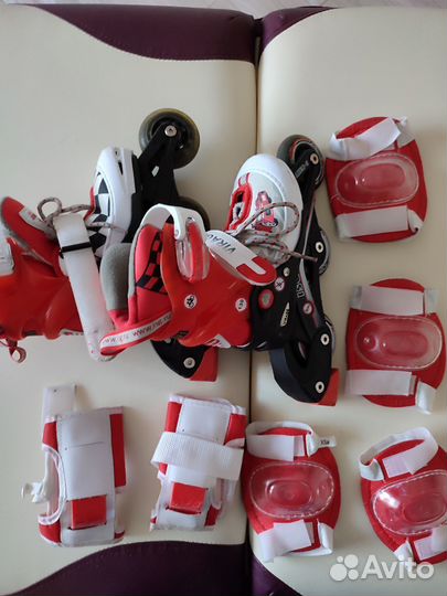 Роликовые коньки детские раздвижные