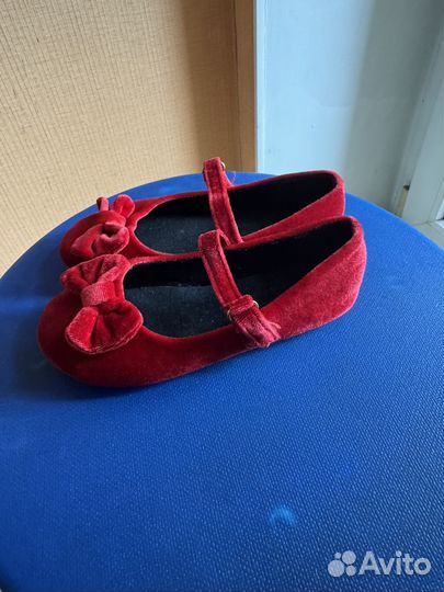 Балетки бархатные