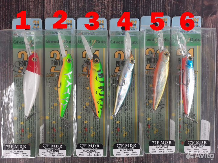 Воблер Pontoon21 Greedy-Guts 77F-MDR