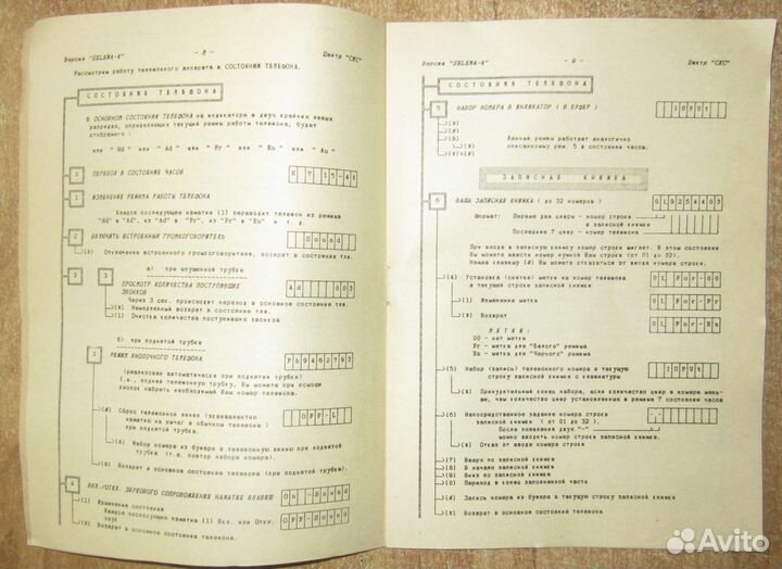 Стационарный телефон с аон СССР