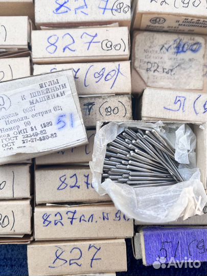 Иголки для промышленных швейных машин СССР