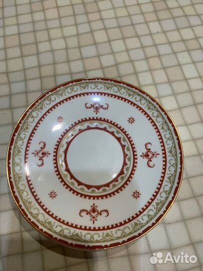 Кофейная пара лфз костяной фарфор СССР